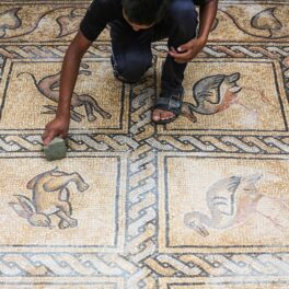 Un fermier a descoperit mozaicul bizantin din Fâșia Gaza