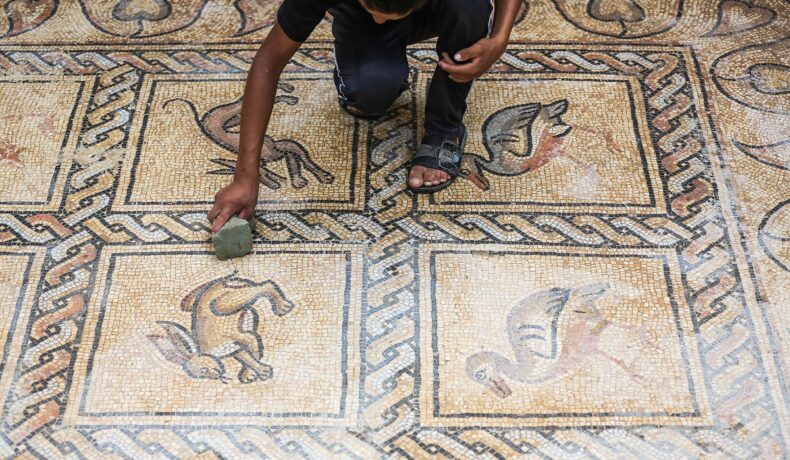 Un fermier a descoperit mozaicul bizantin din Fâșia Gaza
