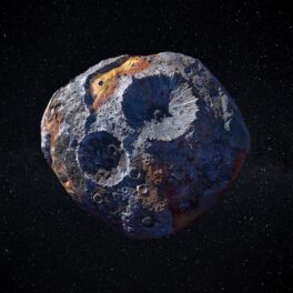 Asteroid pe fundal negru, precum cel din misiunea în care nava DART a „schimbat direcția unui asteroid”